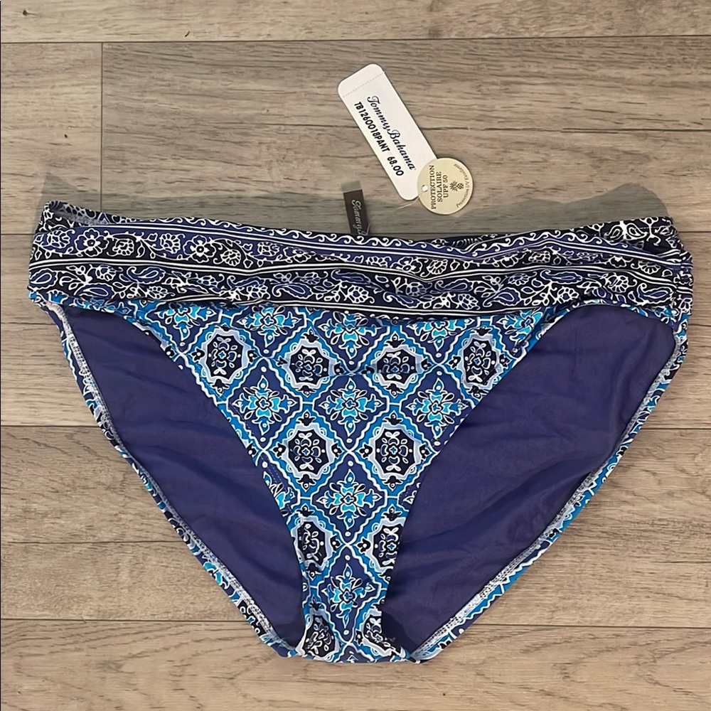 Tommy Bahama Blue Mosaic Bikini Bottoms